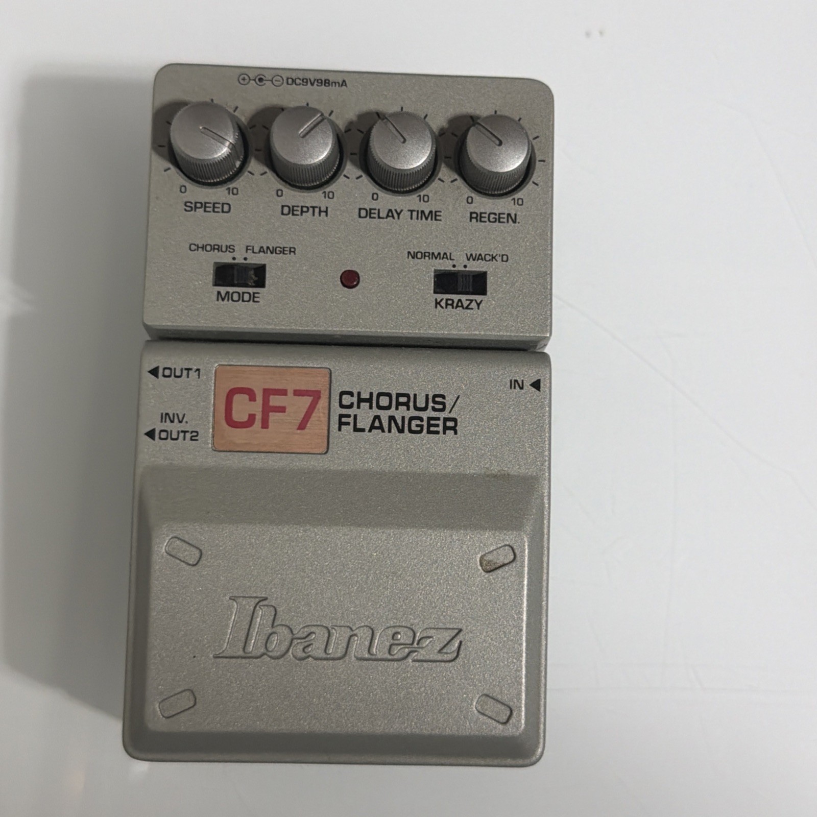 Ibanez Tone-Lok CF7 Chorus Flanger Guitar Effects Pedal