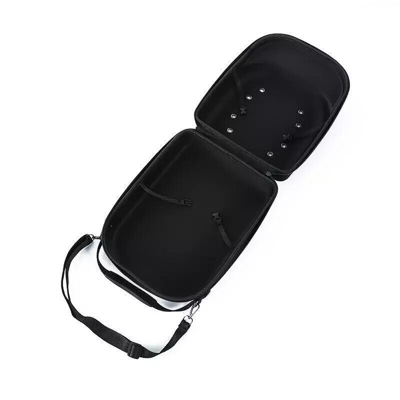 Baseball Cap Carrier Hat Box Travel Case for Hats Caps Fits 6 Hats Black Zipper.
