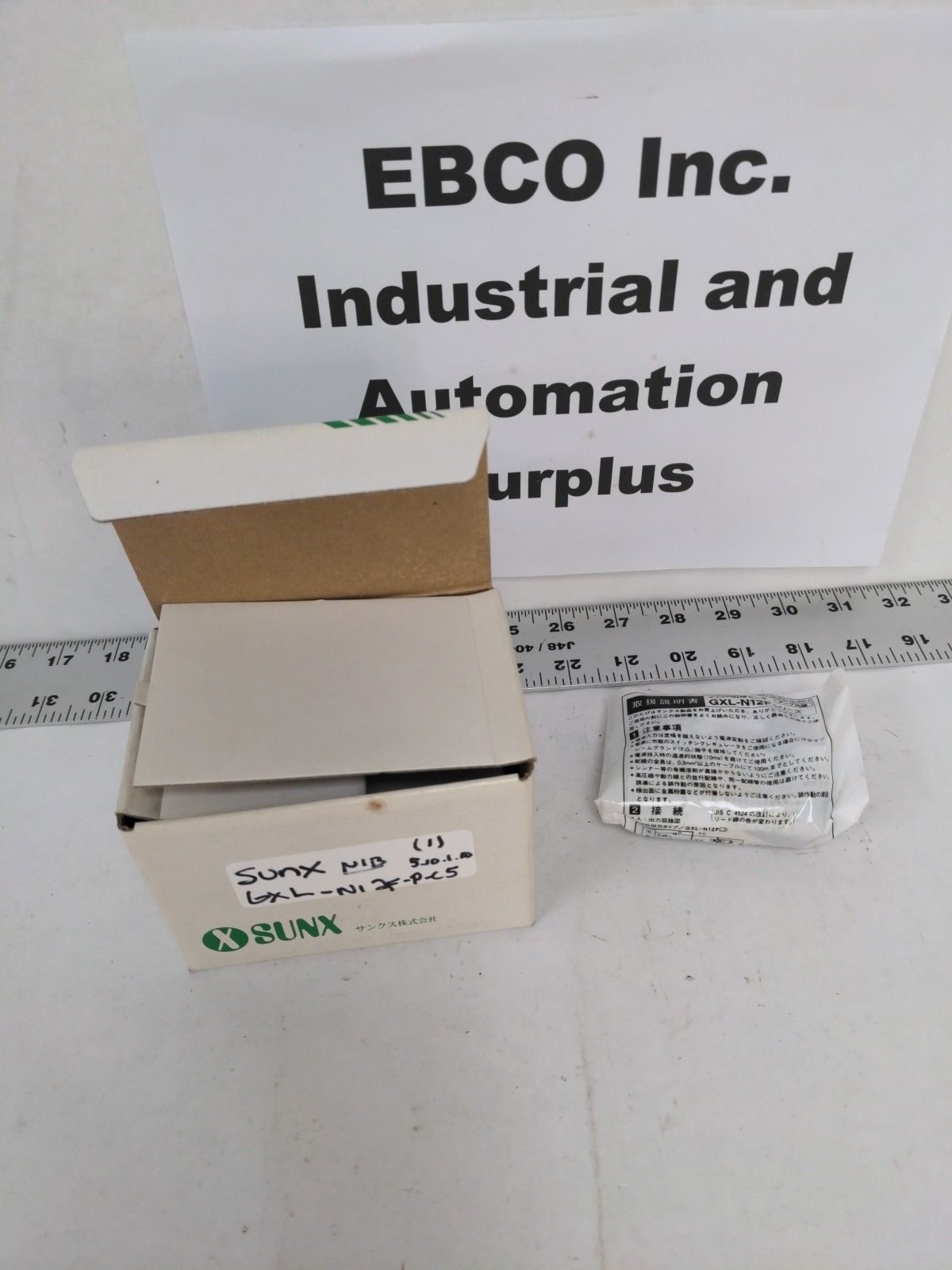 SUNX INDUCTIVE PROXIMITY SENSOR PN: GXL-N12F-P-C5, NIB