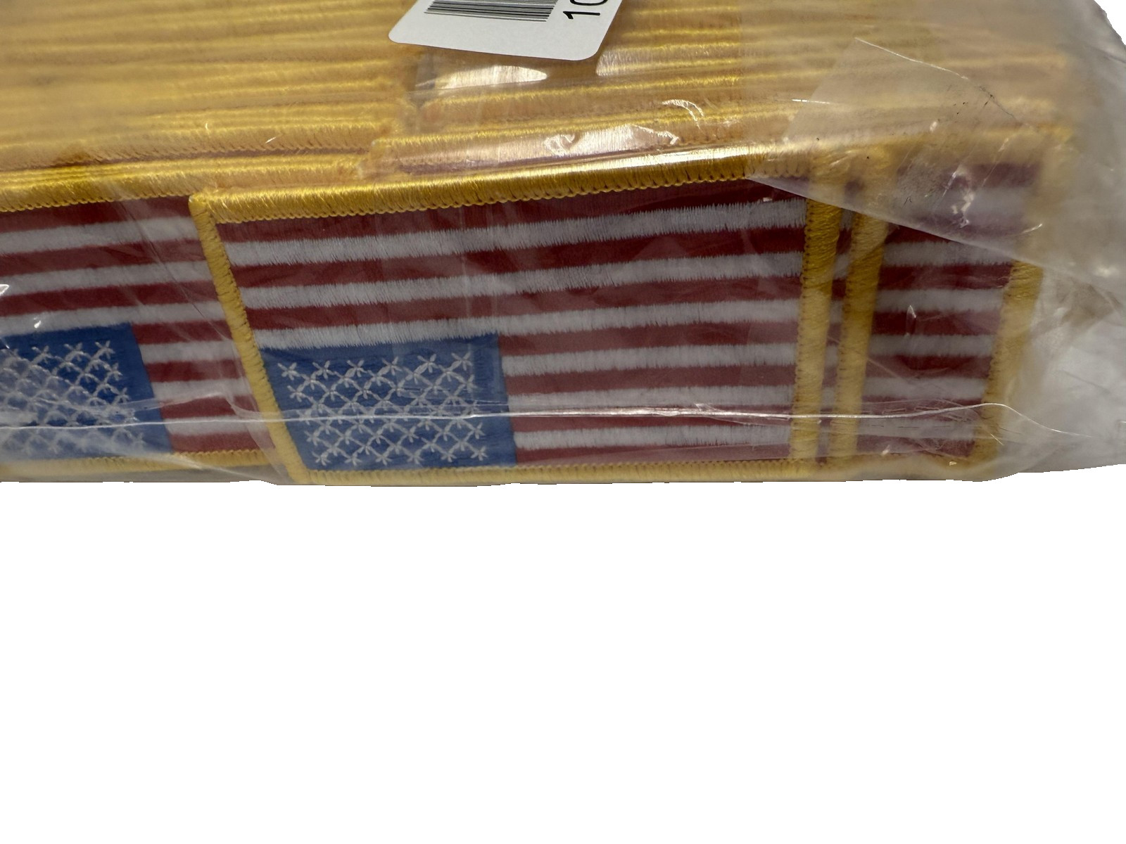 Lot of 400 American Flag Patch USA Iron On Embroidered Badge Uniform Applique Ne