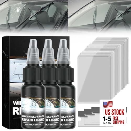 Windshield Crack Repair Kit, Cracks Gone Glass Repair Kit, Windshield Crack