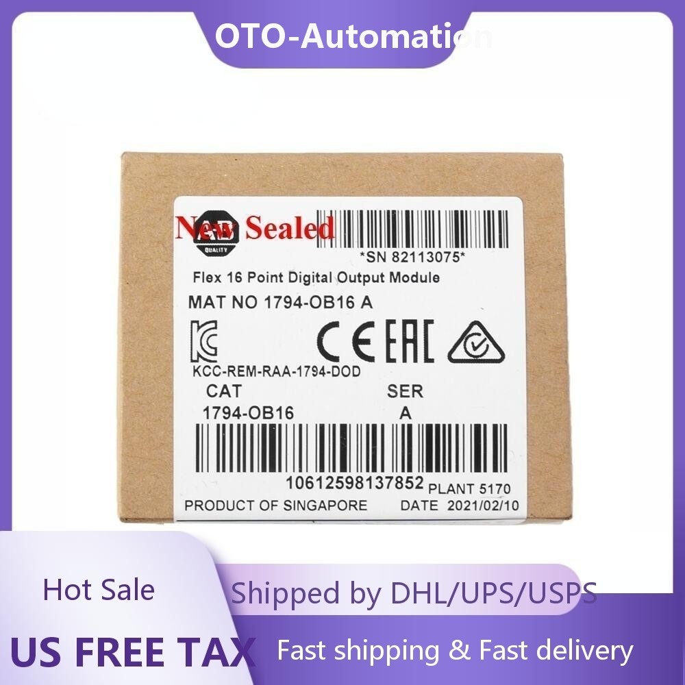 Sealed 1794-OB16 FLEX 16-Point Digital Output Module 1794OB16 NEW