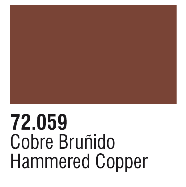 Vallejo 72.059 Hammered Copper (17ml Bottle) Game Color Acrylic Paint Metallic