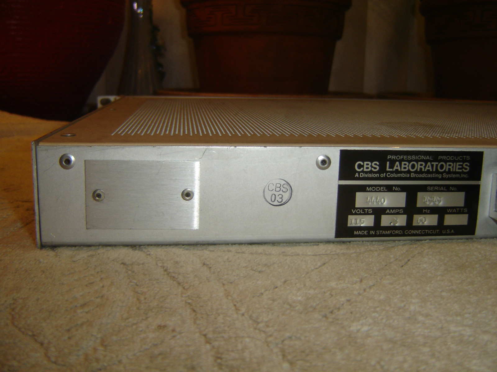 CBS Audimax 4440, Compressor Limiter, Vintage Rack
