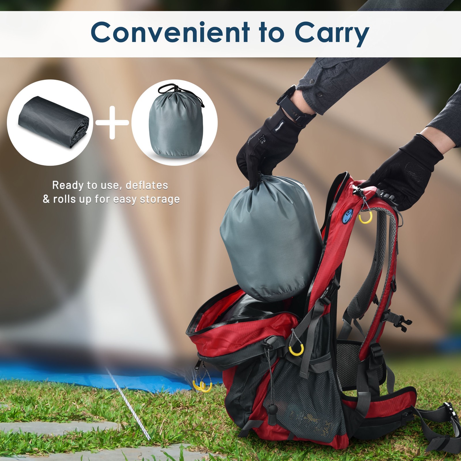 2-Person Sleeping Cot Pad - Comfortable for Camping/Outdoor Use