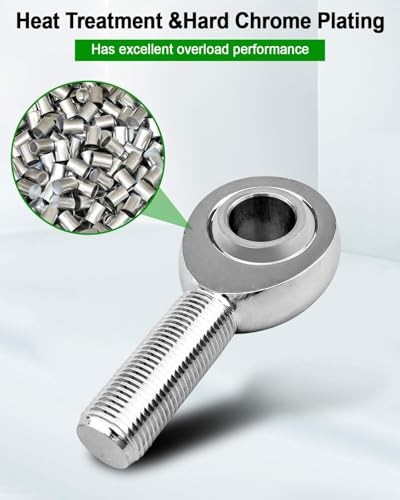 Heim Joint Rod End with Jam Nuts, Left and Right Hand Thread Chromoly 5/8"