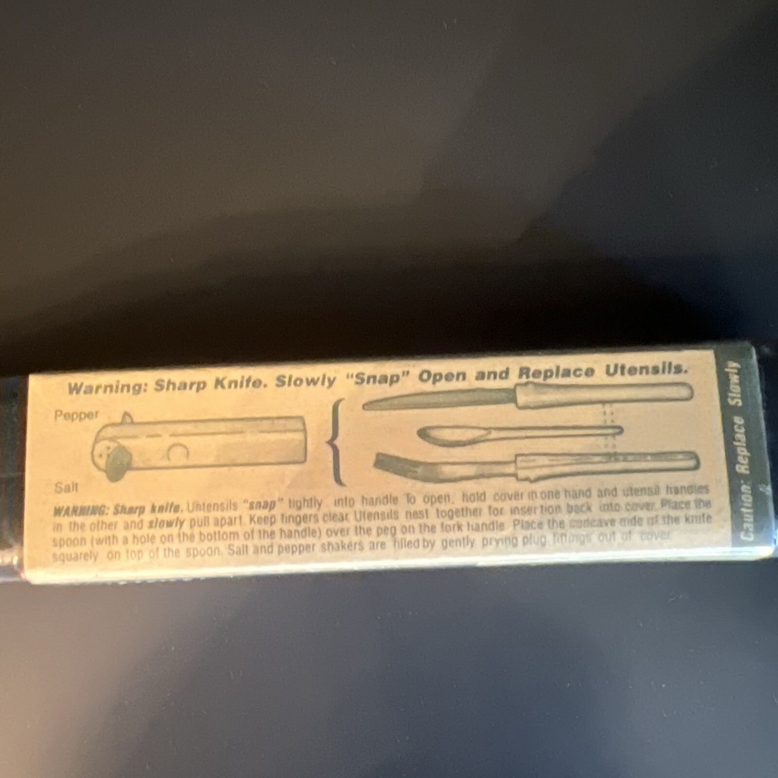 EDDIE BAUER VINTAGE BOKER SNACPAC CAMPER KNIFE SPOON FORK, New