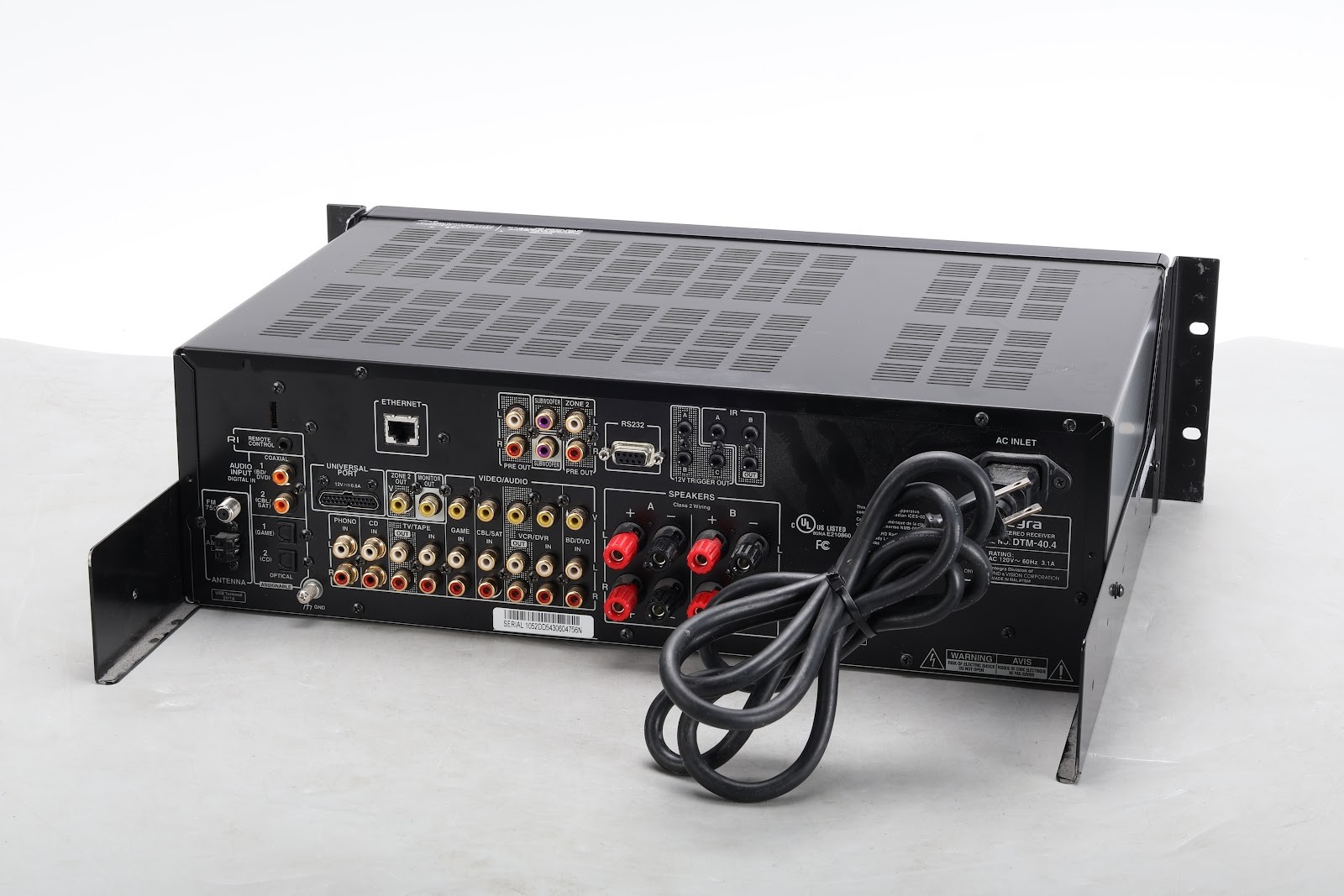 Integra DTM-40.4 Network Stereo Receiver W/ Rack Mount and Cable Bundle - Fair