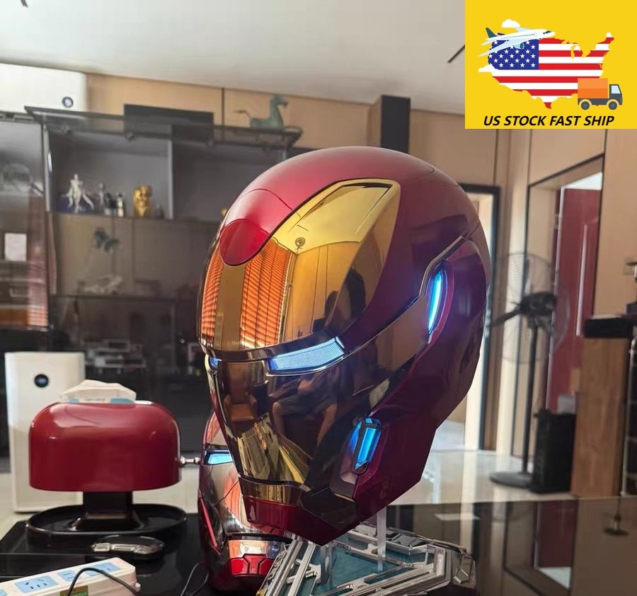 【US STOCK】Iron Man MK50 Helmet Mask Adult Wearable Voice Control