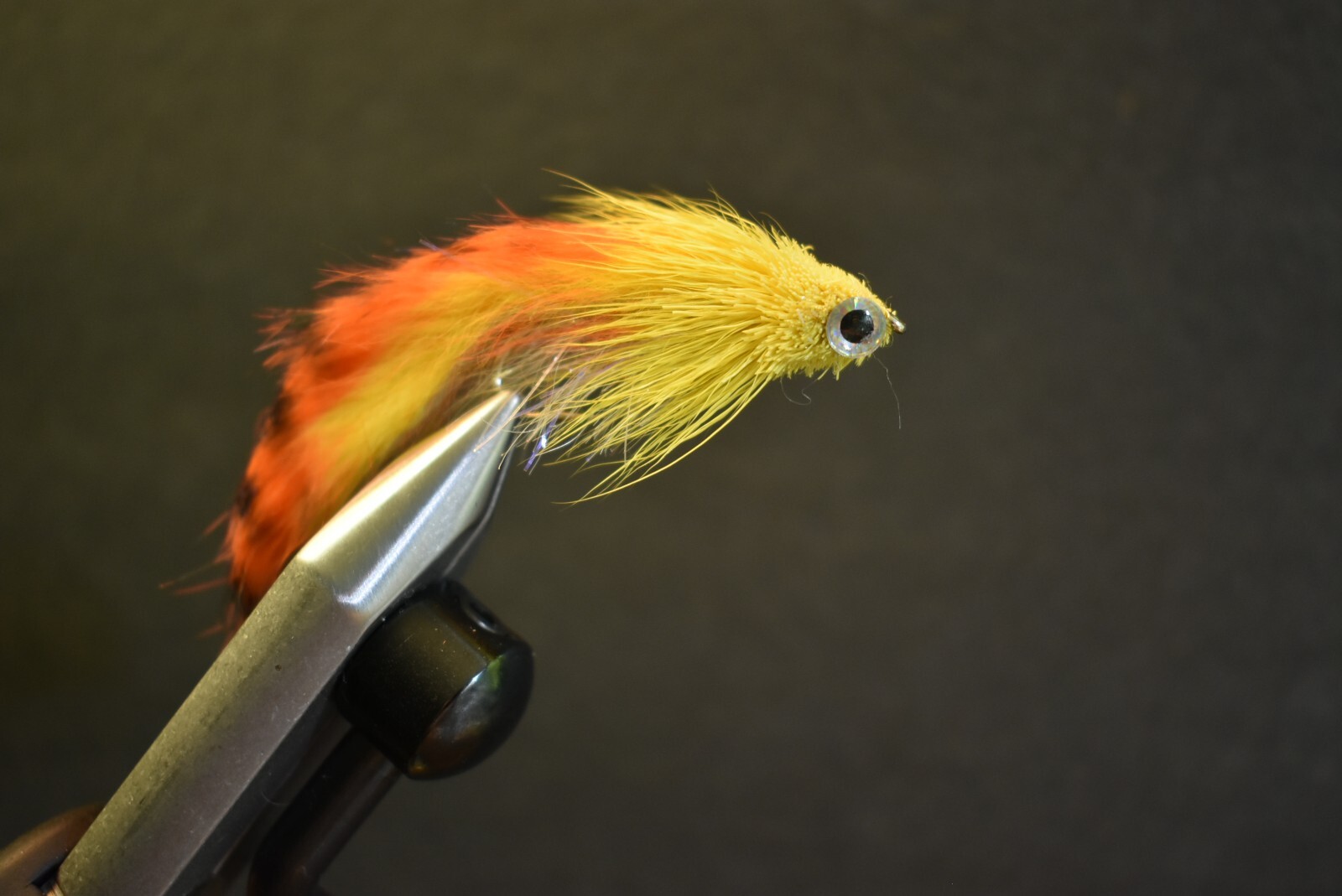 BARRED ORANGE & YELLOW DUNGEON Streamer Fly Fishing Flies, 1 Fly, U Choose Size