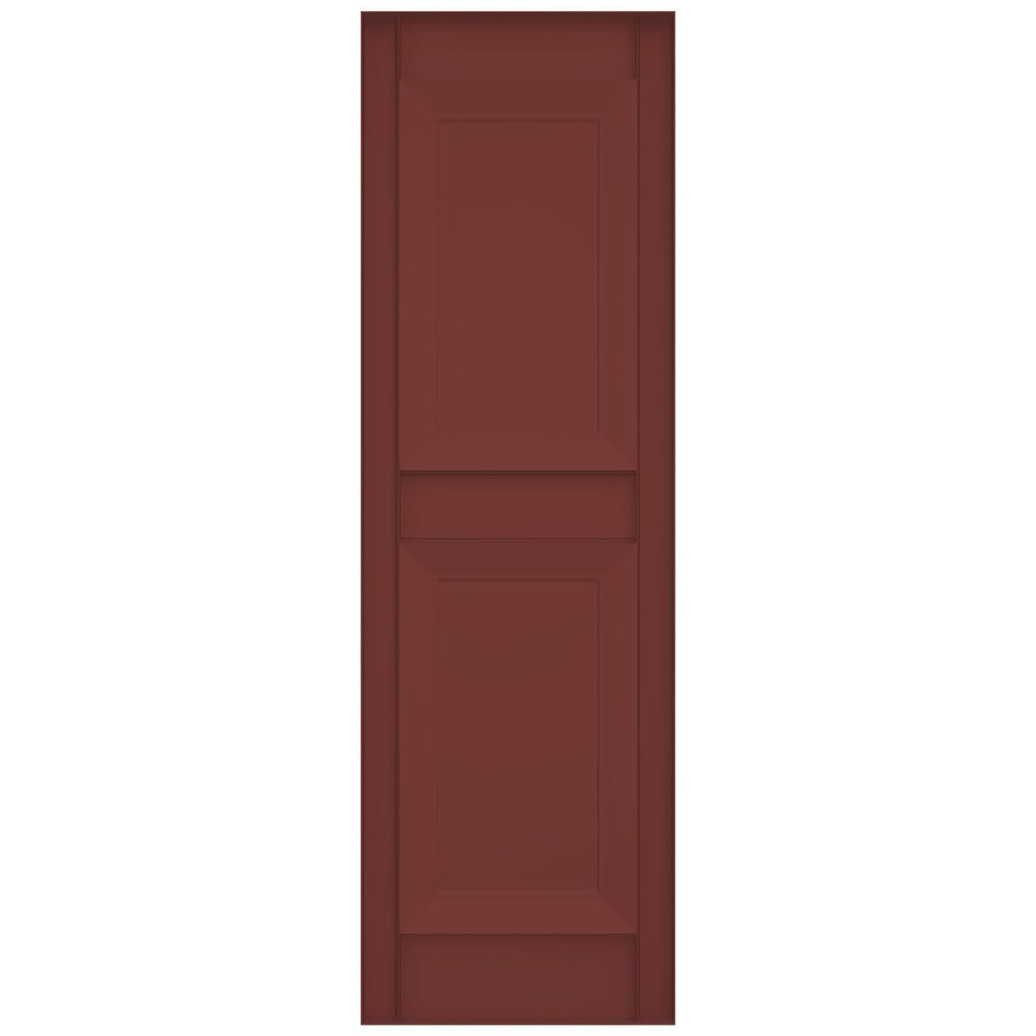 Ekena Millwork Lifetime Vinyl LP2S14X03100RD Standard Two Equal Panel Vinyls,...