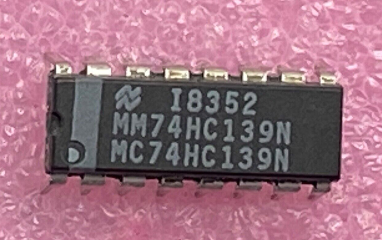 National MC74HC139N/MM74HC139N dual 2-to-4 line decoder Integrated Circuit