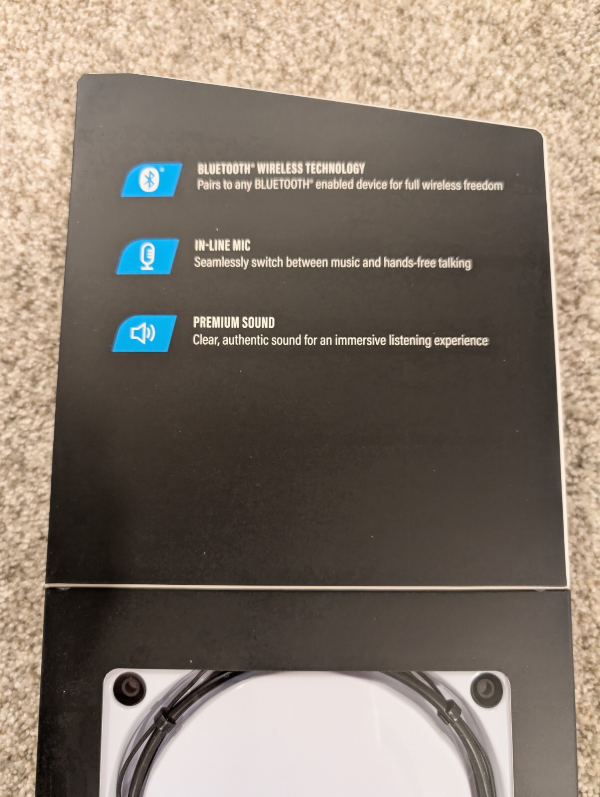 Mobile Spec Stereo Bluetooth Black, Foldable Neckband Earbuds MSB11182