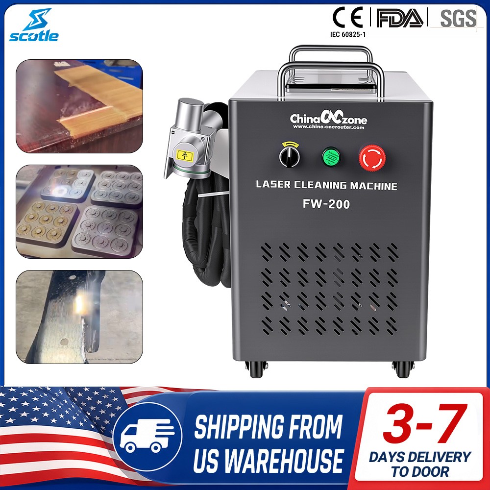 JPT Handheld Pulse Laser Cleaning Machine Air-Cooled for Wood Paint Rust Mold