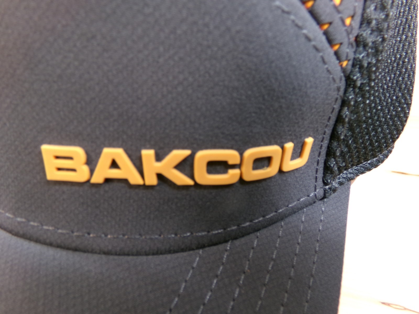 Bakcou Cycling Cap Hat Gray Mesh Breathable Snap Back