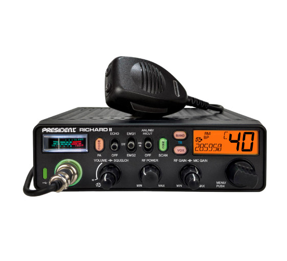 President RICHARD II 50W PEP Ham Radio AM/FM 12 V OEM Truck Size NEW