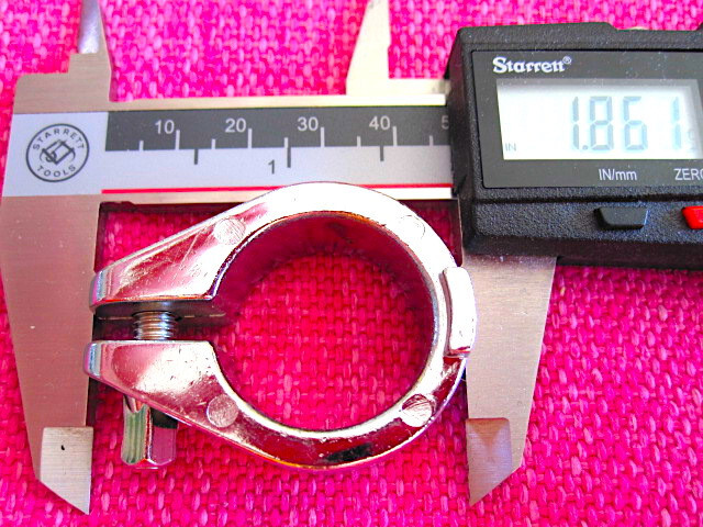 Gibraltar 1" Chrome Memory Lock Double-Sided Single Splines