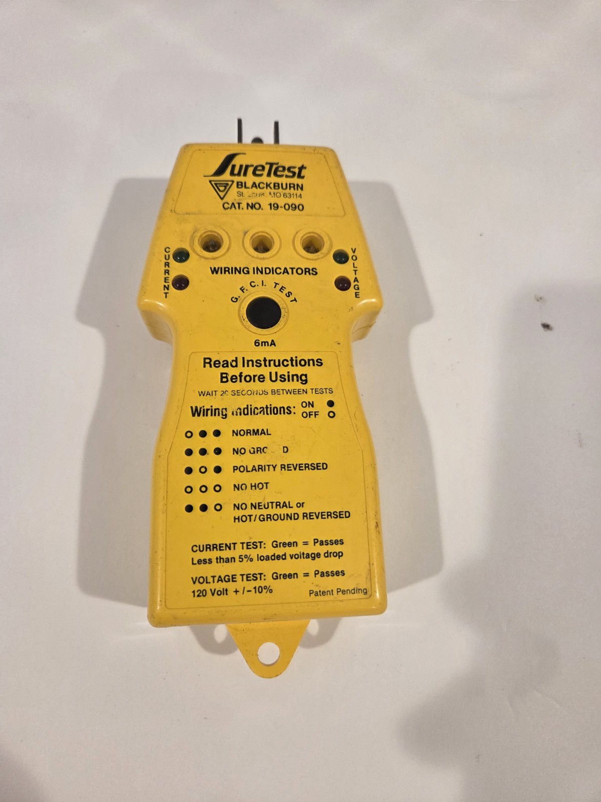 Suretest  Circuit Tester  19-090  MODEL ST-1