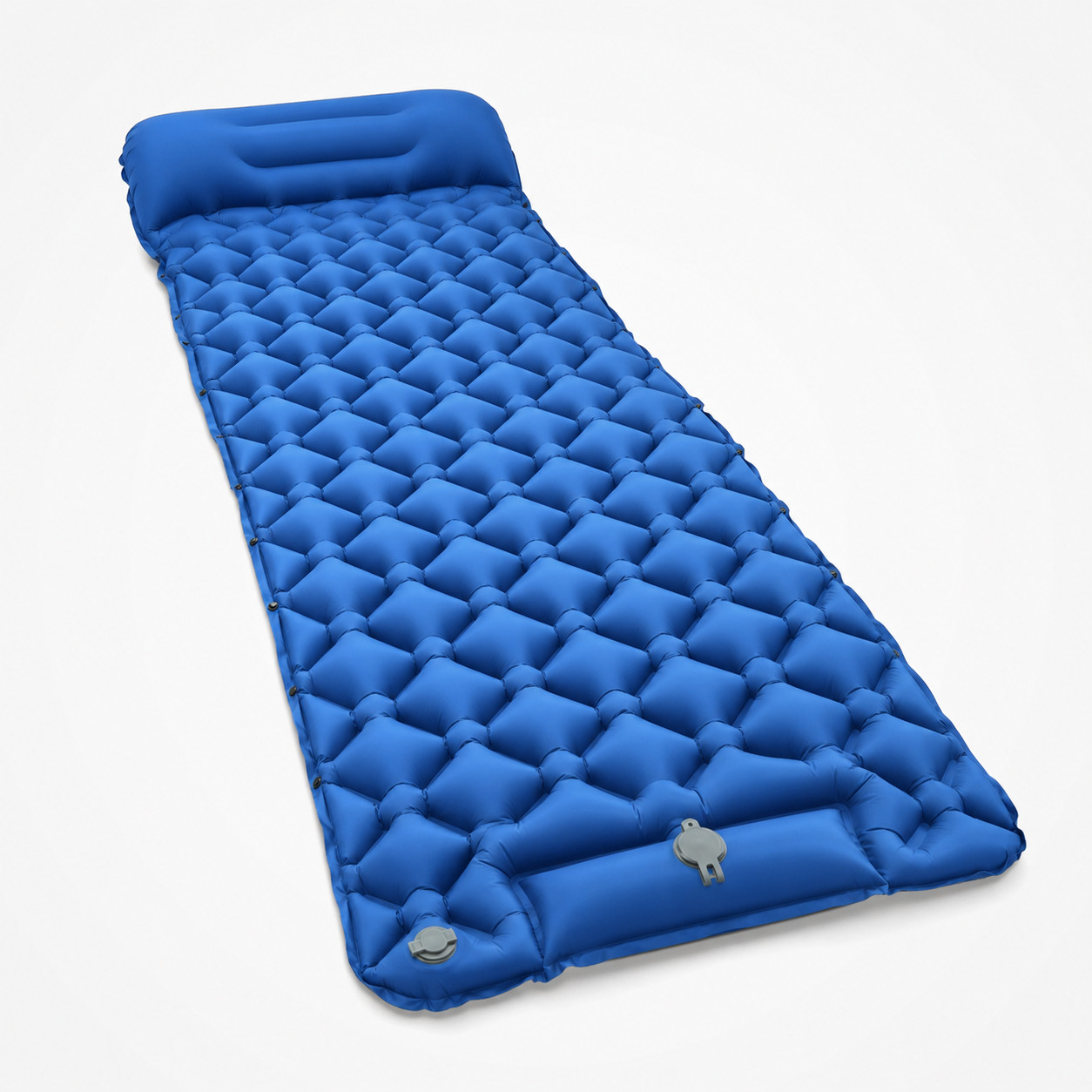 Ultralight Inflatable Sleeping Pad Built-in Foot Pump Camping Mat with Pillow