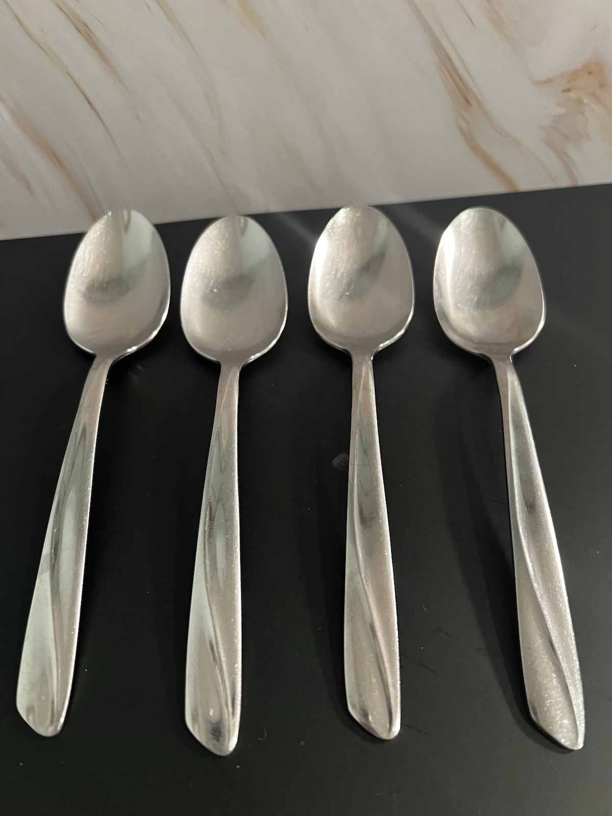 Cambridge Stainless Steel Spoon Set Silver Glossy Finish Dishwasher Safe 4 Piece