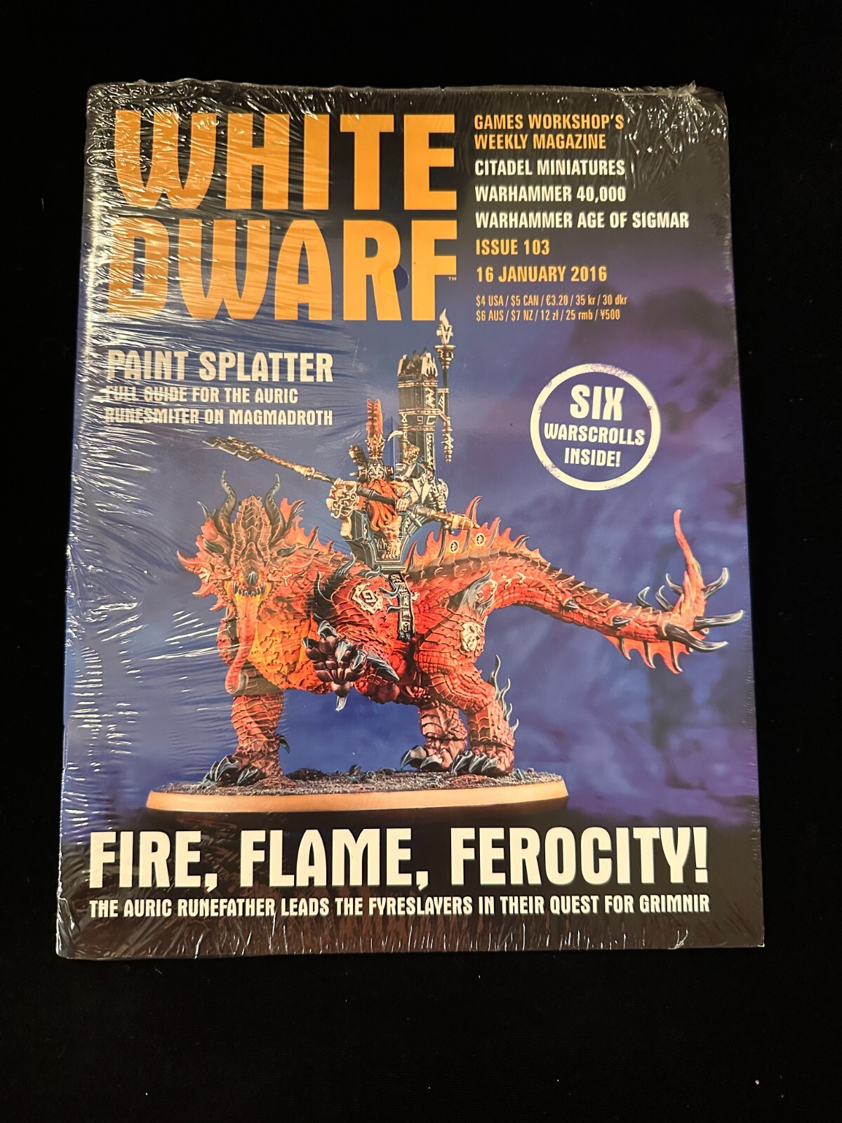 Games Workshop Warhammer 40K White Dwarf Weekly Magazine Issue 103 SEALED