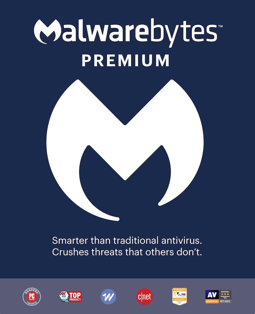 Malwarebytes Premium for Win, Mac, iOS, Android 5 Device 1 Yr Same Day Email Key