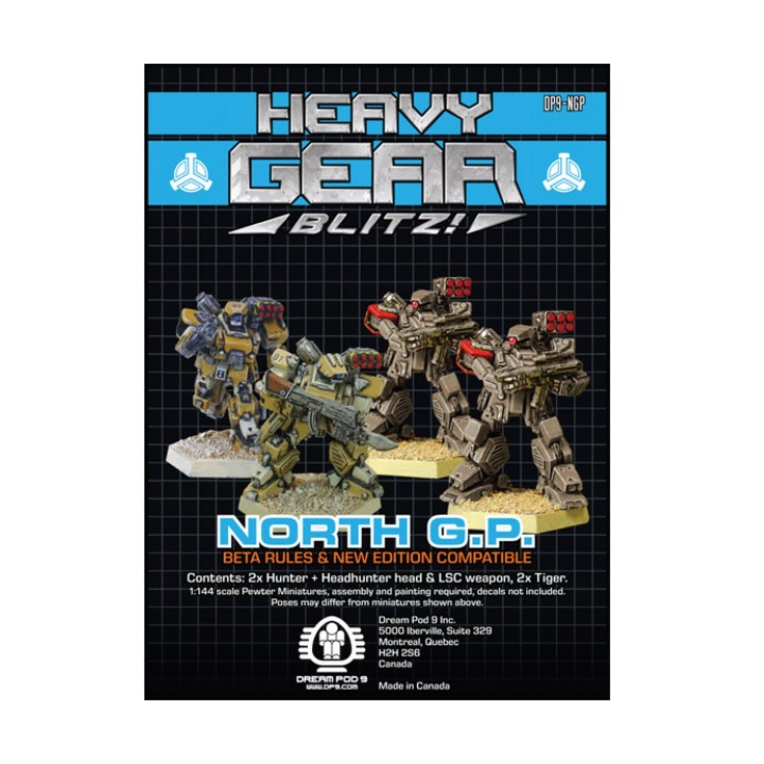 DP9 Heavy Gear Blitz! Northern Guard North G.P. Squad (2nd Ed) Pack New