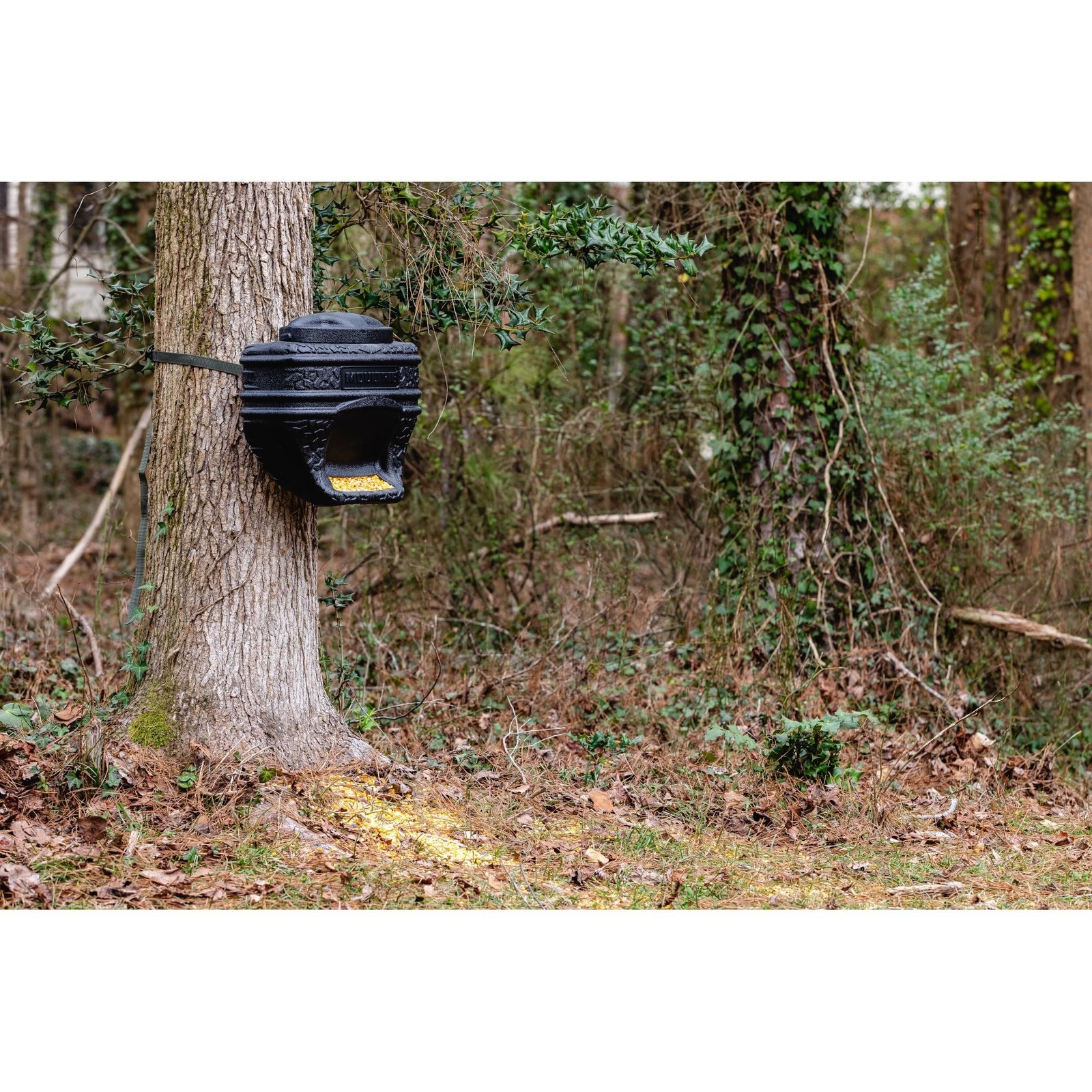 Moultrie Feed Bin - Gravity-Fed 6-Gallon Feed Bin - Easy Tree/Post Mount -40 ...