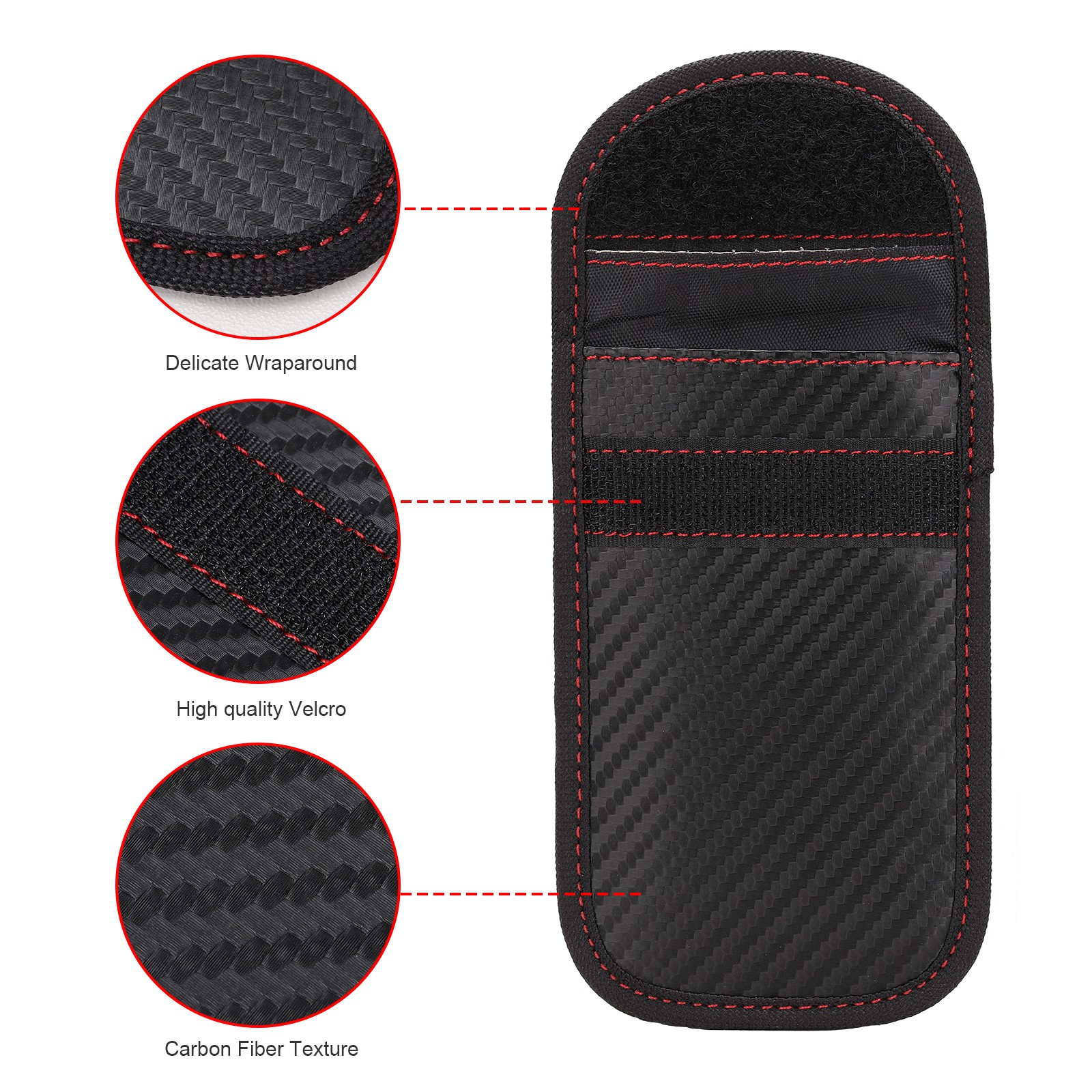 Car Key Signal Blocker Case Faraday Fob Pouch Keyless RFID Security Blocking Bag
