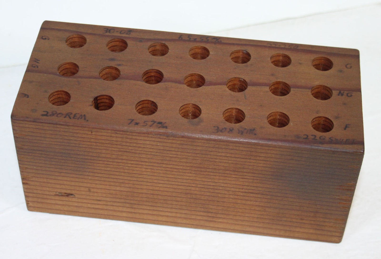Headspace Gauge Storage Block Gunsmith Estate Workshop Wood Holds Various Sizes