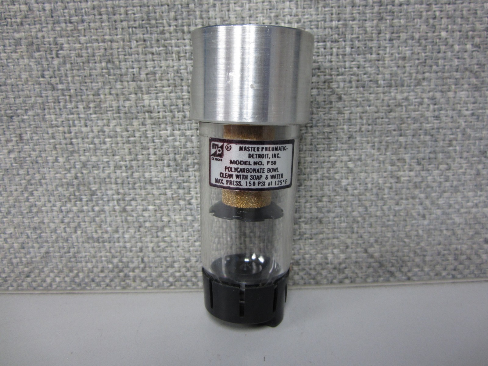 MP Master Pneumatic F50 Polycarbonate Bowl  150PSI Filter