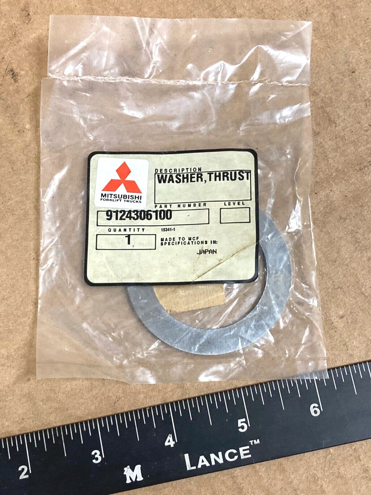 Qty 2 Cat/Mitsubishi 9124306100 Shim Washer Thrust