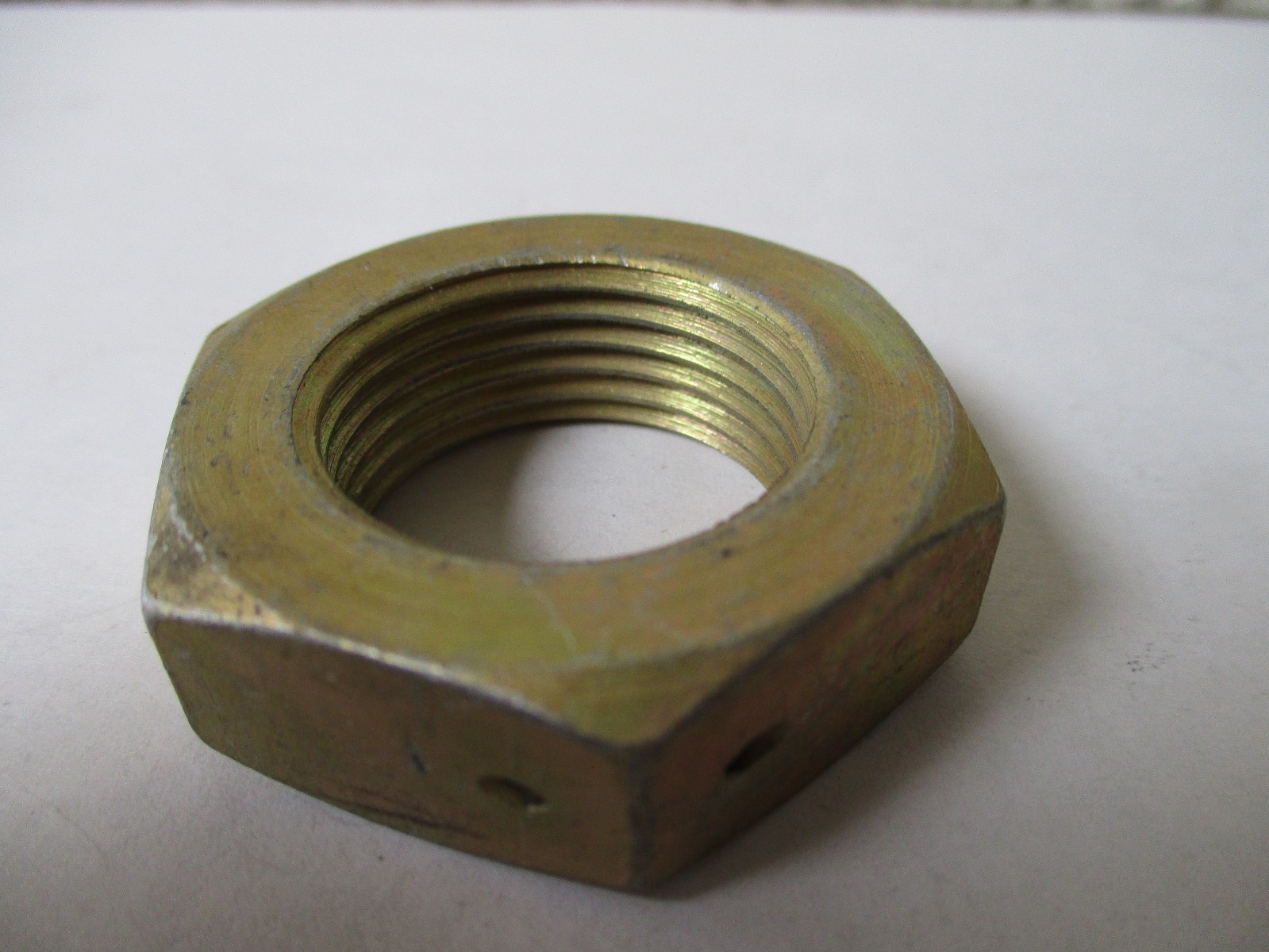 NAS509-18 Hex Nut 1-1/8-12 Plated Steel - NOS