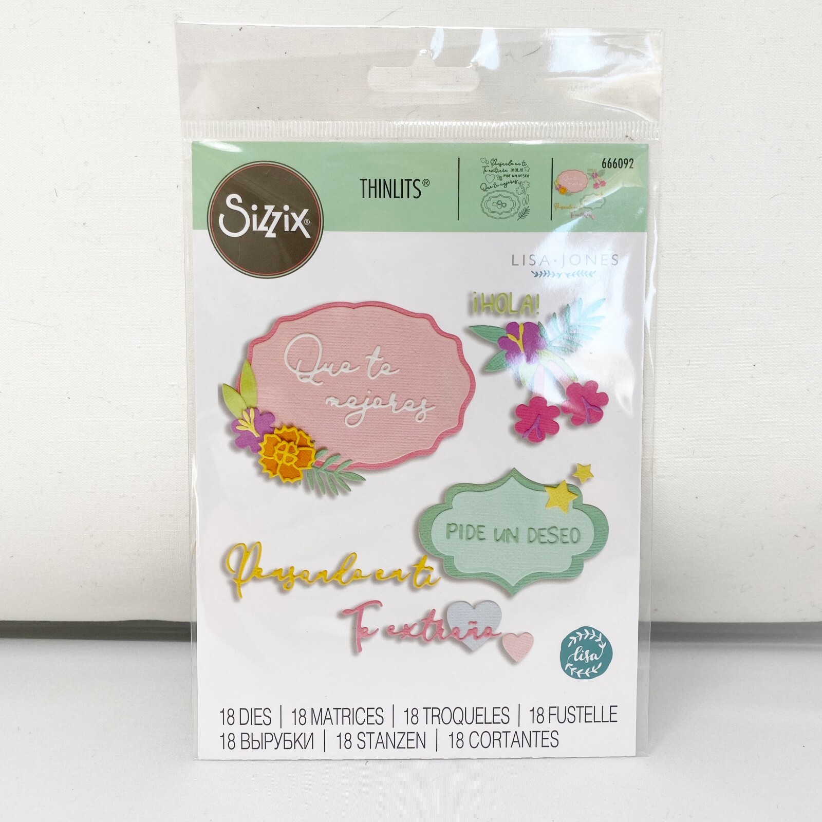 Sizzix Thinlits Celebracion 2 Lisa Jones Spanish Party Cutting Dies 666092