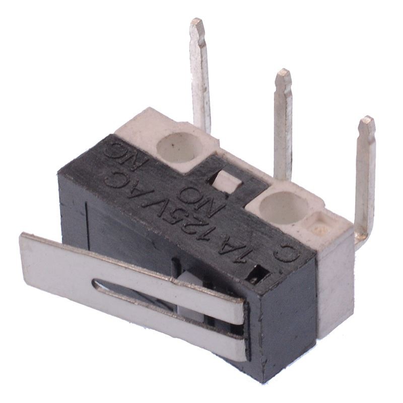13mm Lever Subminiature Horizontal PCB Microswitch SPDT 3A Micro Switch