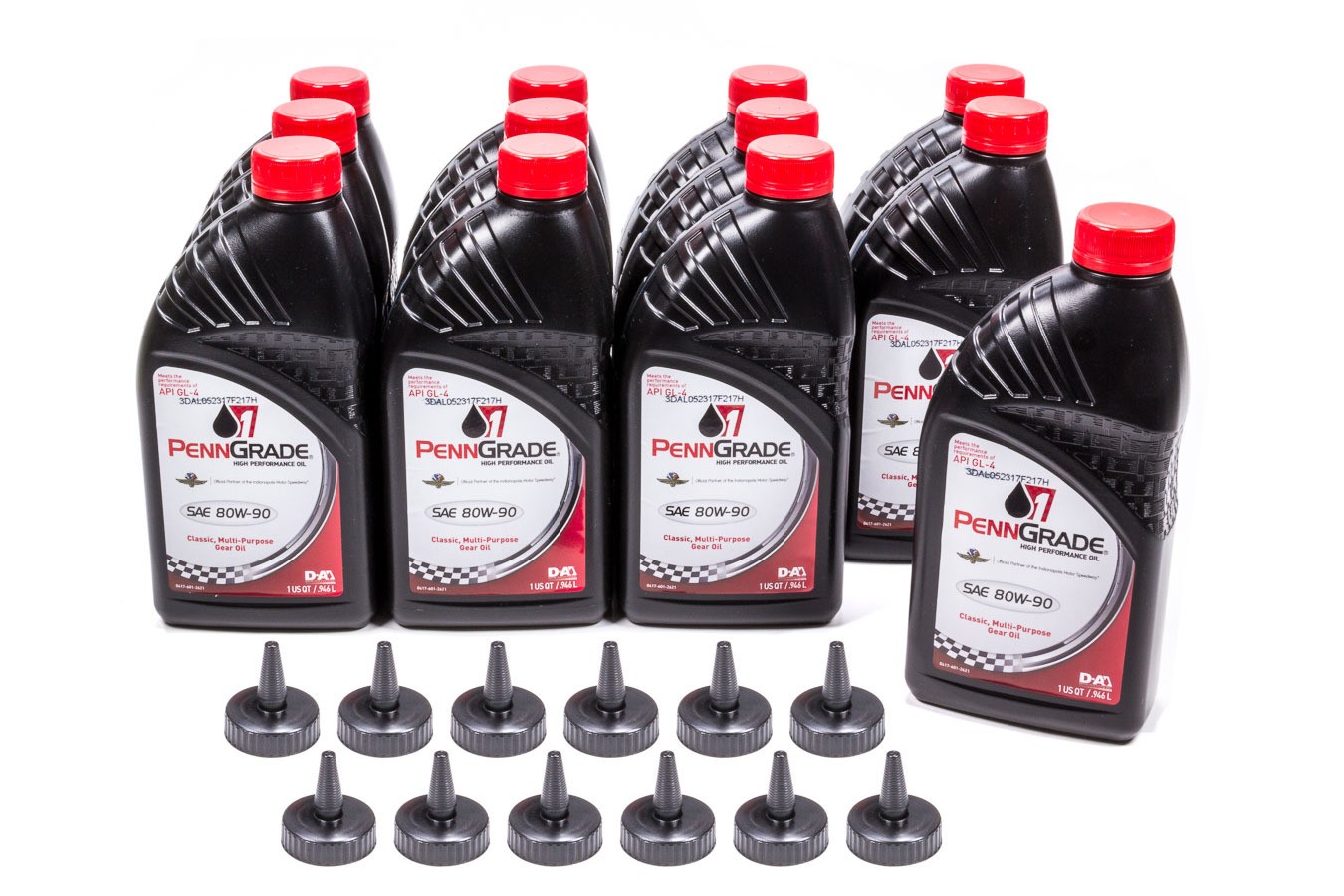 Brad Penn PennGrade Gear Oil - Classic - 80W90 - Conventional - 1 qt - Set of 12