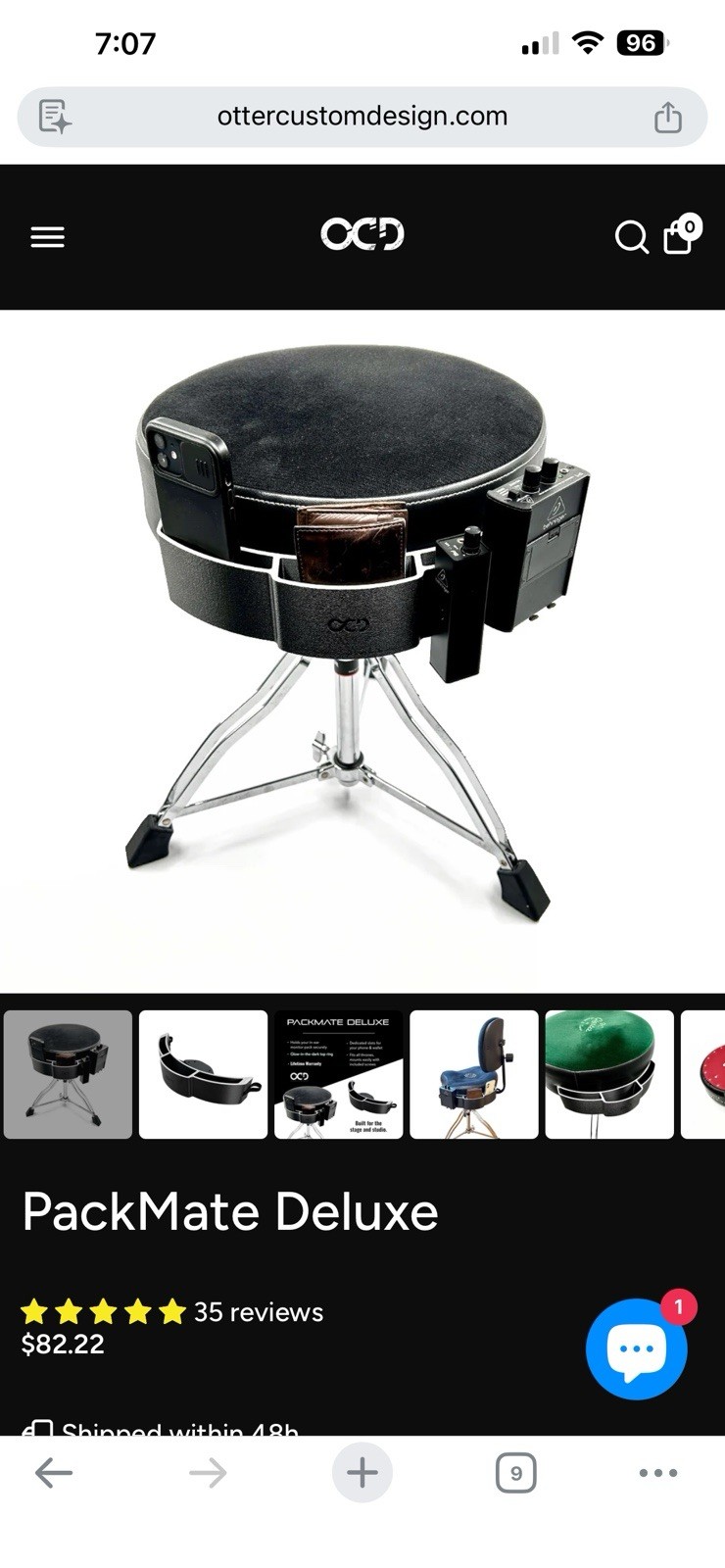 OCD Drum Throne Pack mate Delux