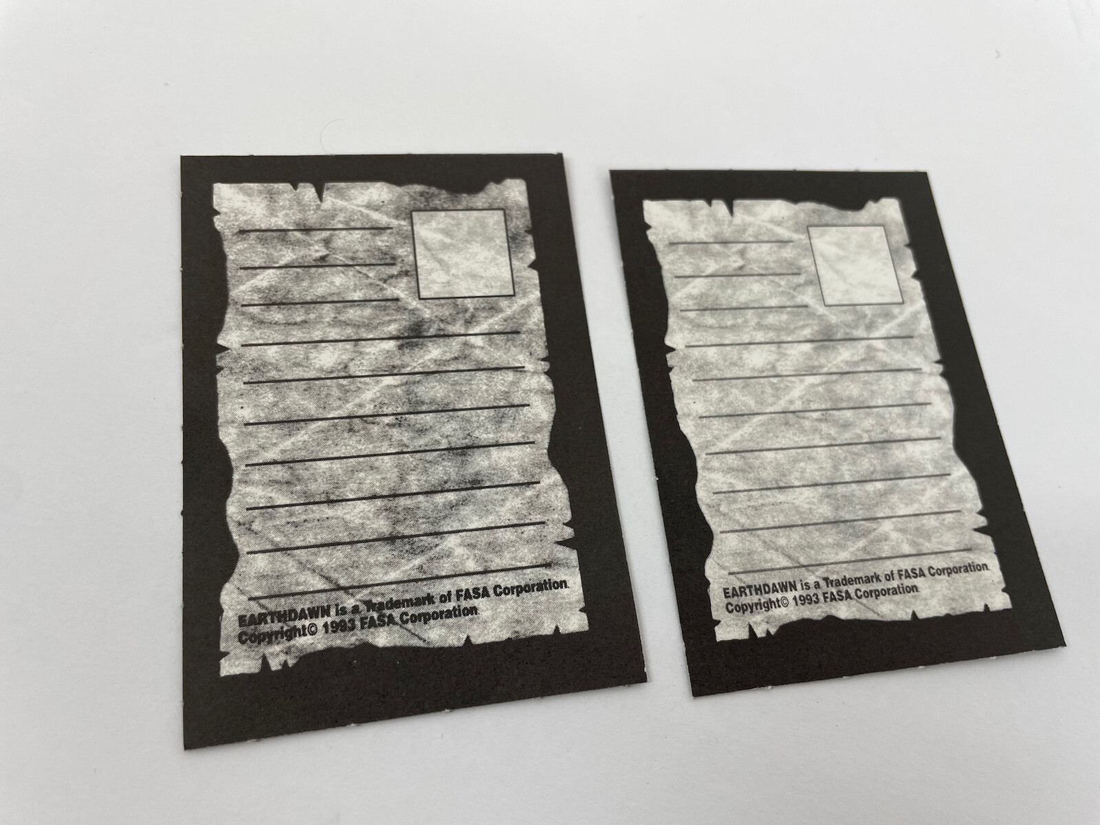 Parts Replacement Cards Earthdawn Barsaive 1993 FASA