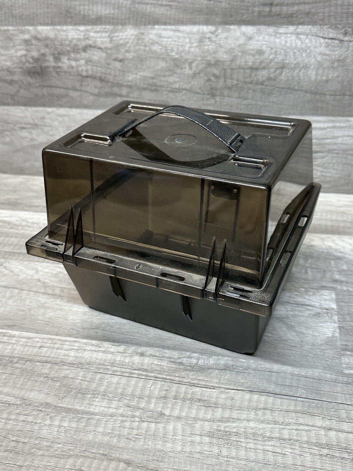 Vintage Floppy Disk Storage Case Box Rare 1980s Tinted Floppy Diskette Case