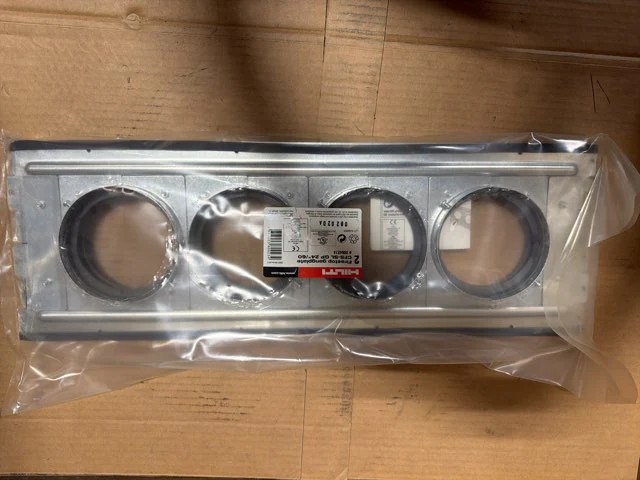 Hilti CFS‑SL GP 24"/60 Firestop Gangplate 4-Hole 2-Pack 2064274 -30-100C-New In
