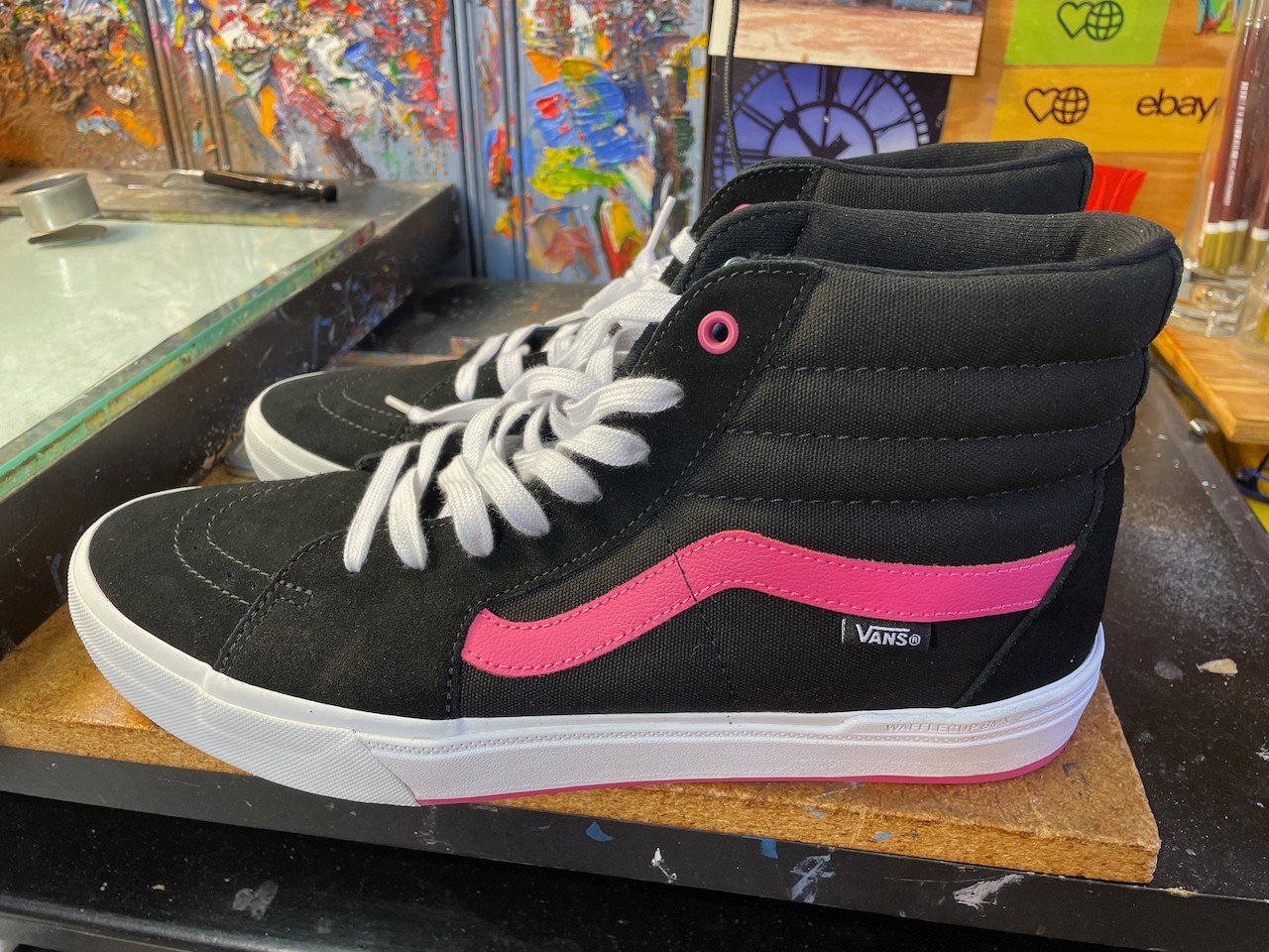 Vans BMX Sk8-Hi Black Magenta Size US 11.5 Men's New VN0005V0KMN Rare Sneakers