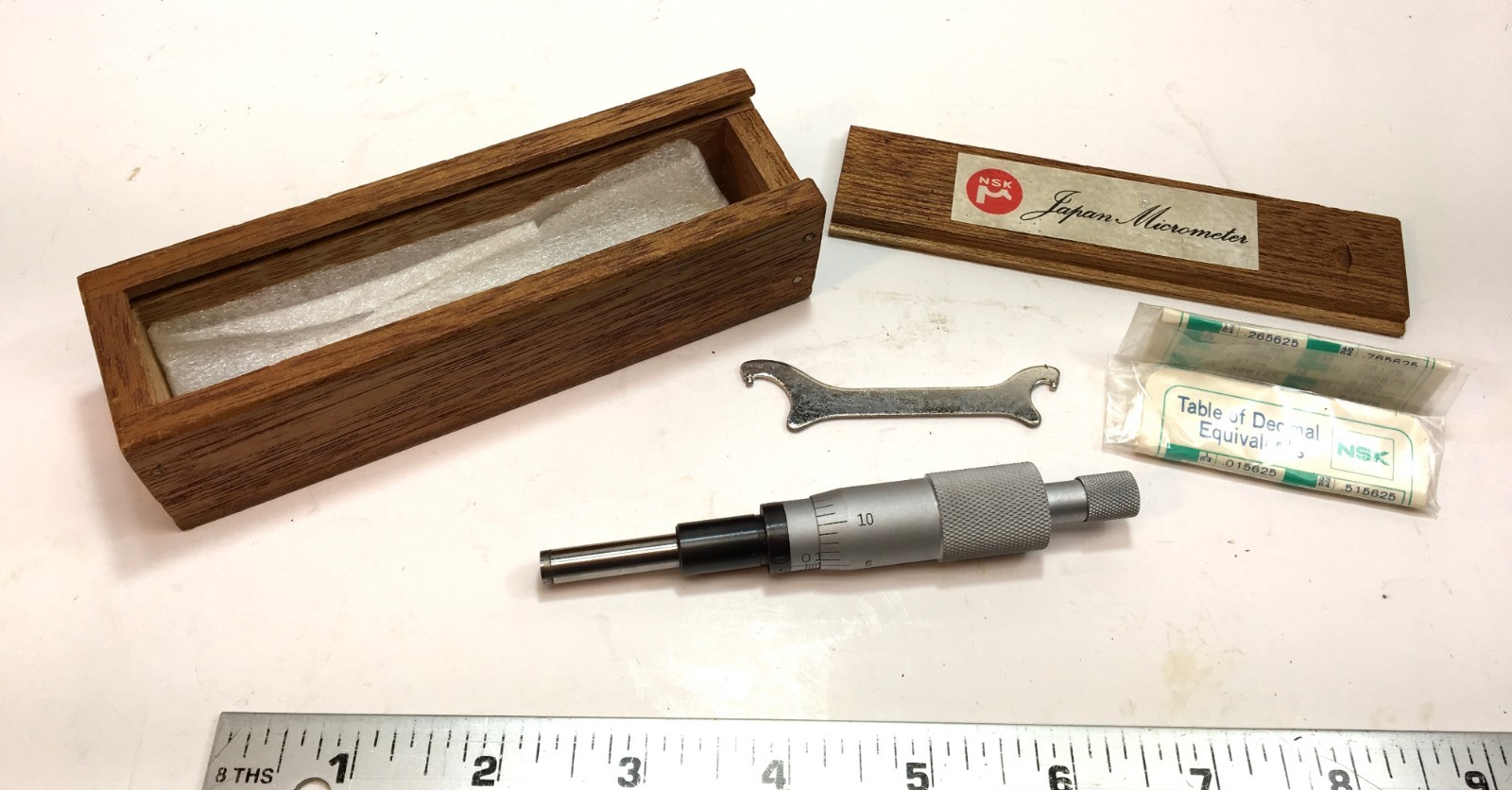 NSK YMSO 1" Micrometer Spindle Carbide Face - Japan - Toolmakers Machinist Tool