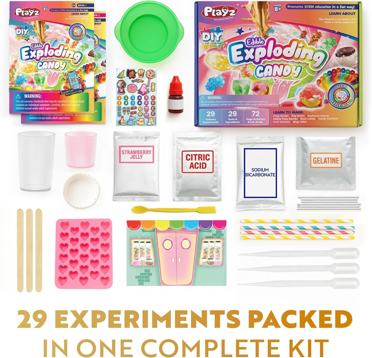 Edible Exploding Candy Science Kit for Kids 8-12