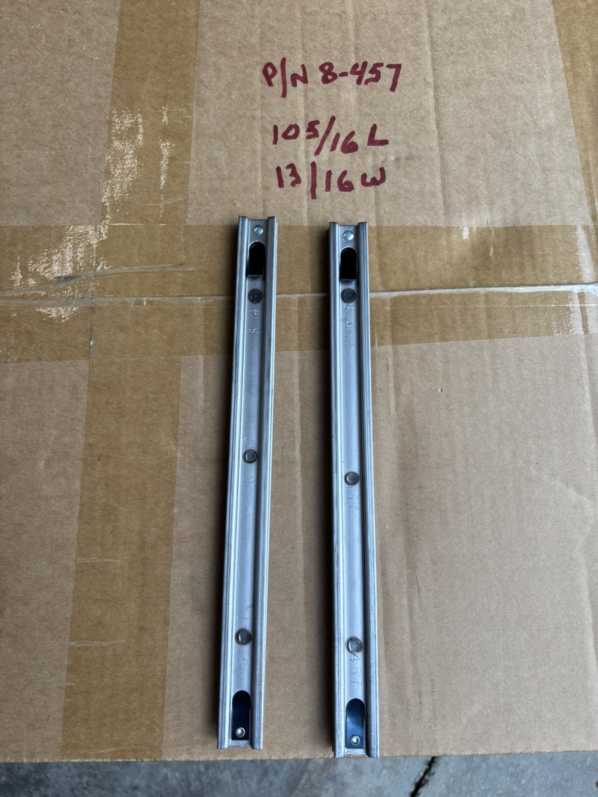 NEW SNAP ON DRAWER SLIDES FOR A KR 278 5 DRAWER SIDE BOX : 8-457.  1 pair