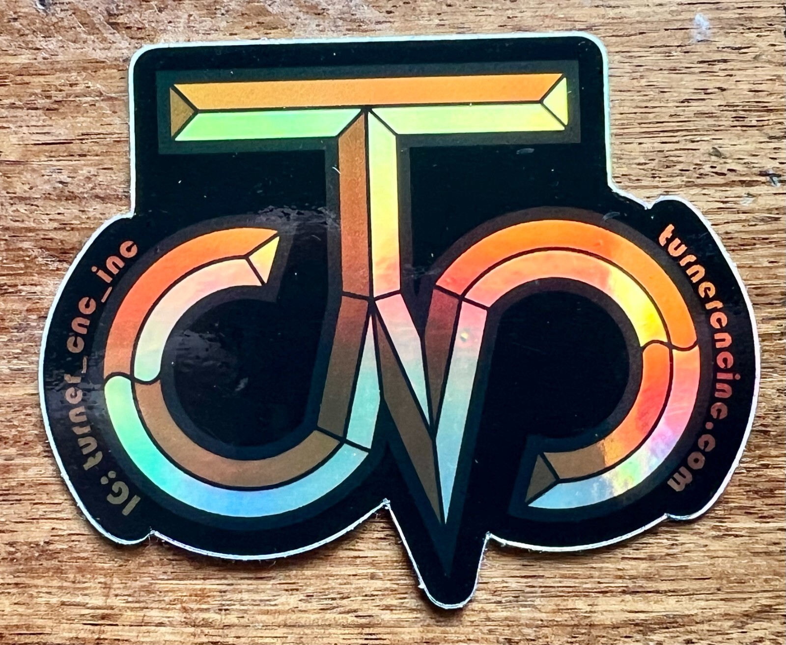 Turner CNC Logo Foil Sticker
