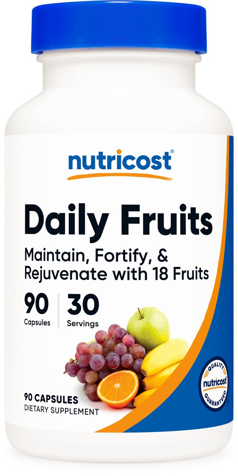 Nutricost Daily Fruits (18 Fruits Blend) 90 Capsules - Gluten-Free, GMO-Free