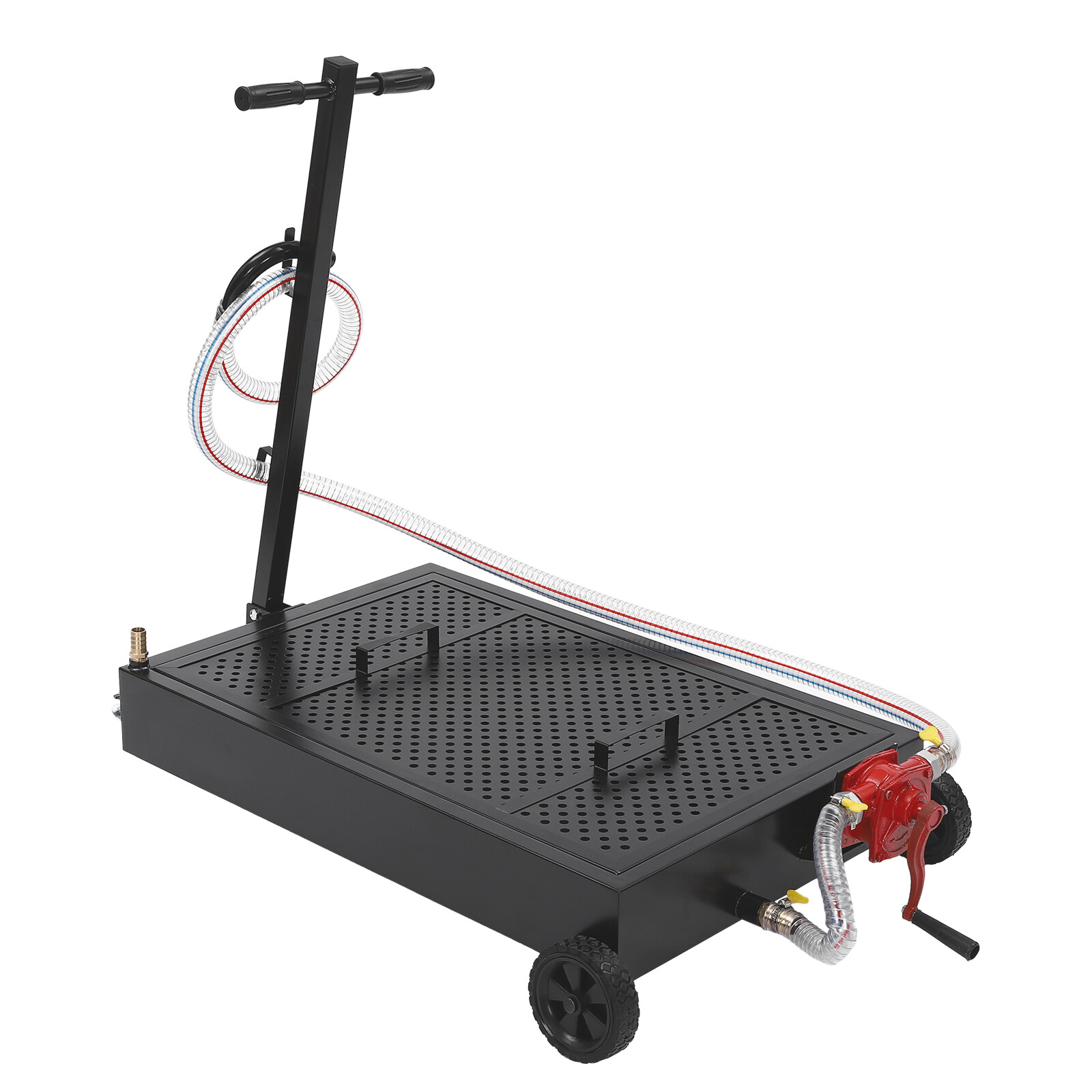 17 Gallon Oil Drain Pan Oil Drain Tank Rectangle Oil Change Pan Container 64L