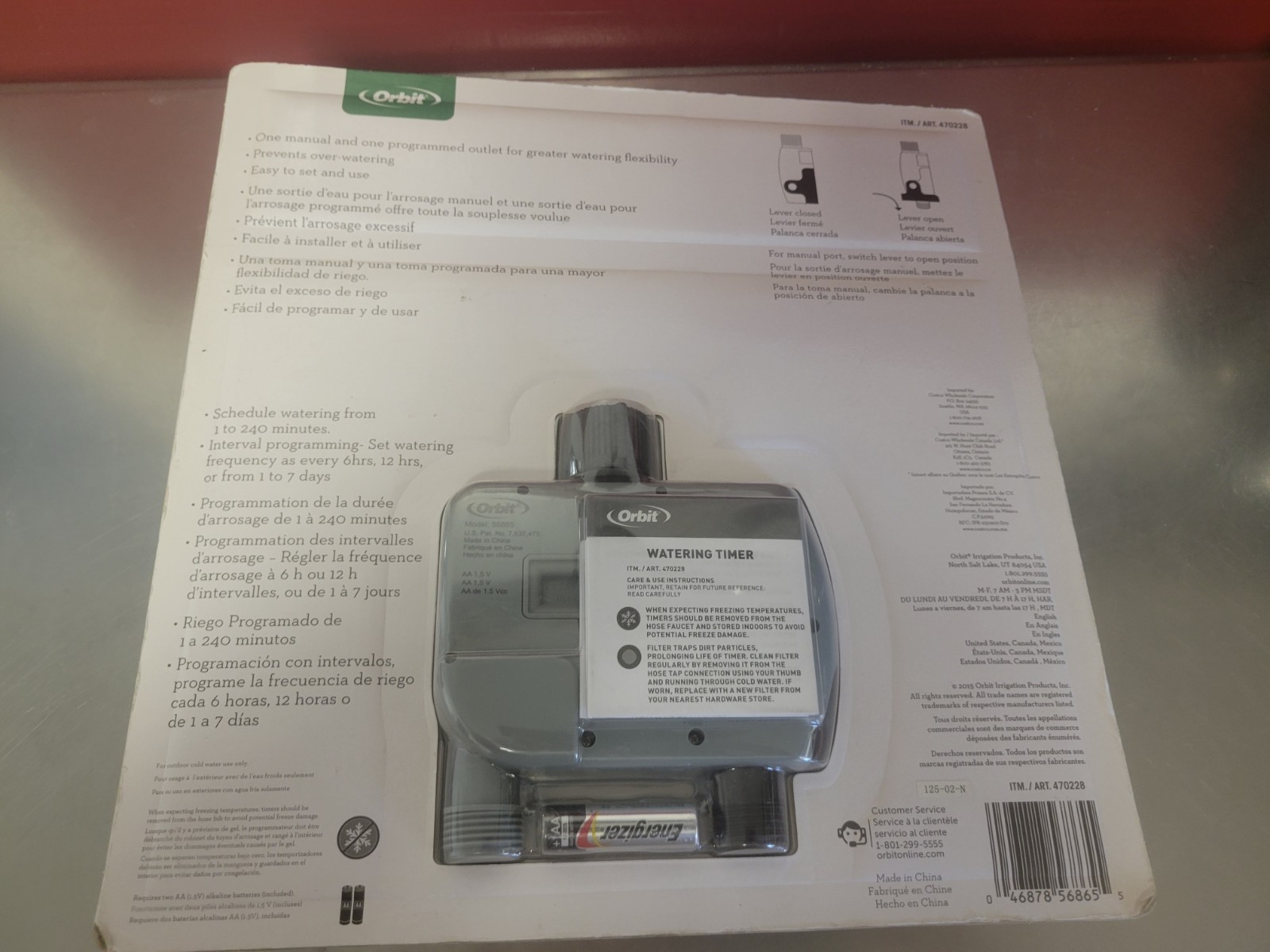 ORBIT ~ Watering Timer Programmer ~ Model 470228 ~ Lawn Garden Hose ~ NEW!