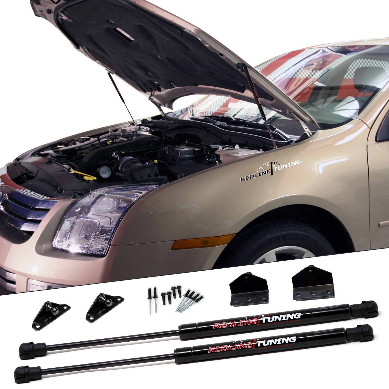 Redline Tuning 21-11011-02 Hood QuickLIFT PLUS System Ford Fusion (2006-2012)