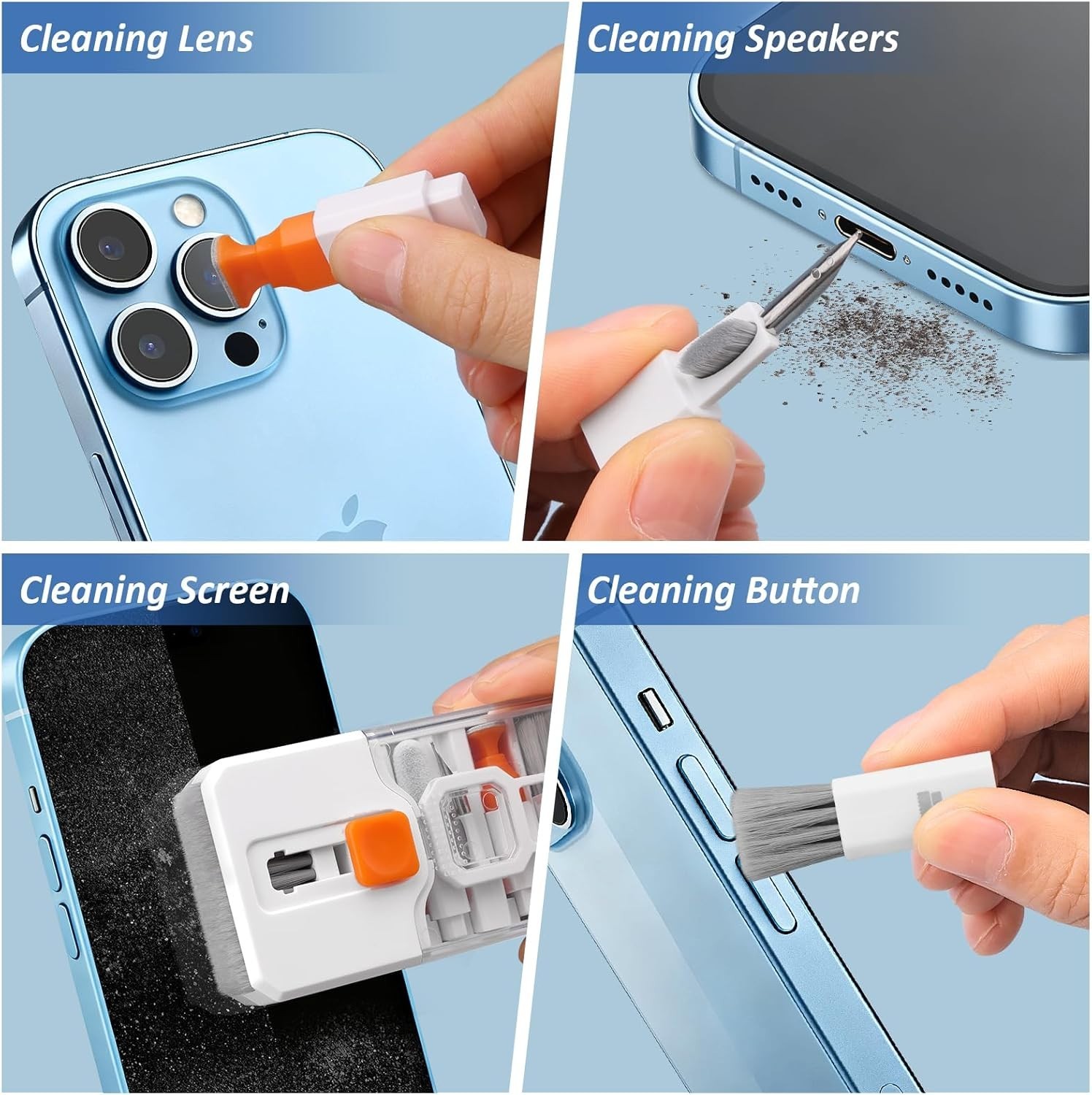 NEW All-in-1 Computer Keyboard & Screen Cleaning Kit Multi-Function Laptop Tool